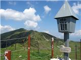 na vrhu Hruškovega  vrha s pogledom na Dovško Babo